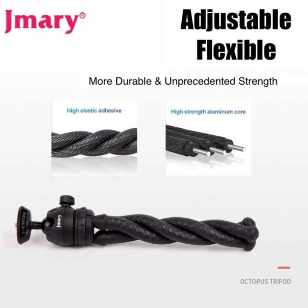 ترايبود Jmary MT-25: هتقدر تثبته في أي مكان مهما كان صعب - مرن وقوي ويستحمل! 🐙📸