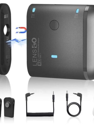 مايك LENSGO 318C II: هيخلي صوتك نضيف في فيديوهاتك - لاسلكي وبيجي باتنين مايك! 🎤🎙️