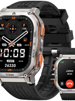 ساعة Kospet Tank M3 Ultra: مش هتخاف عليها من أي حاجة - ضد الصدمات والمية وفيها GPS وبتعمل مكالمات! 🔥💪